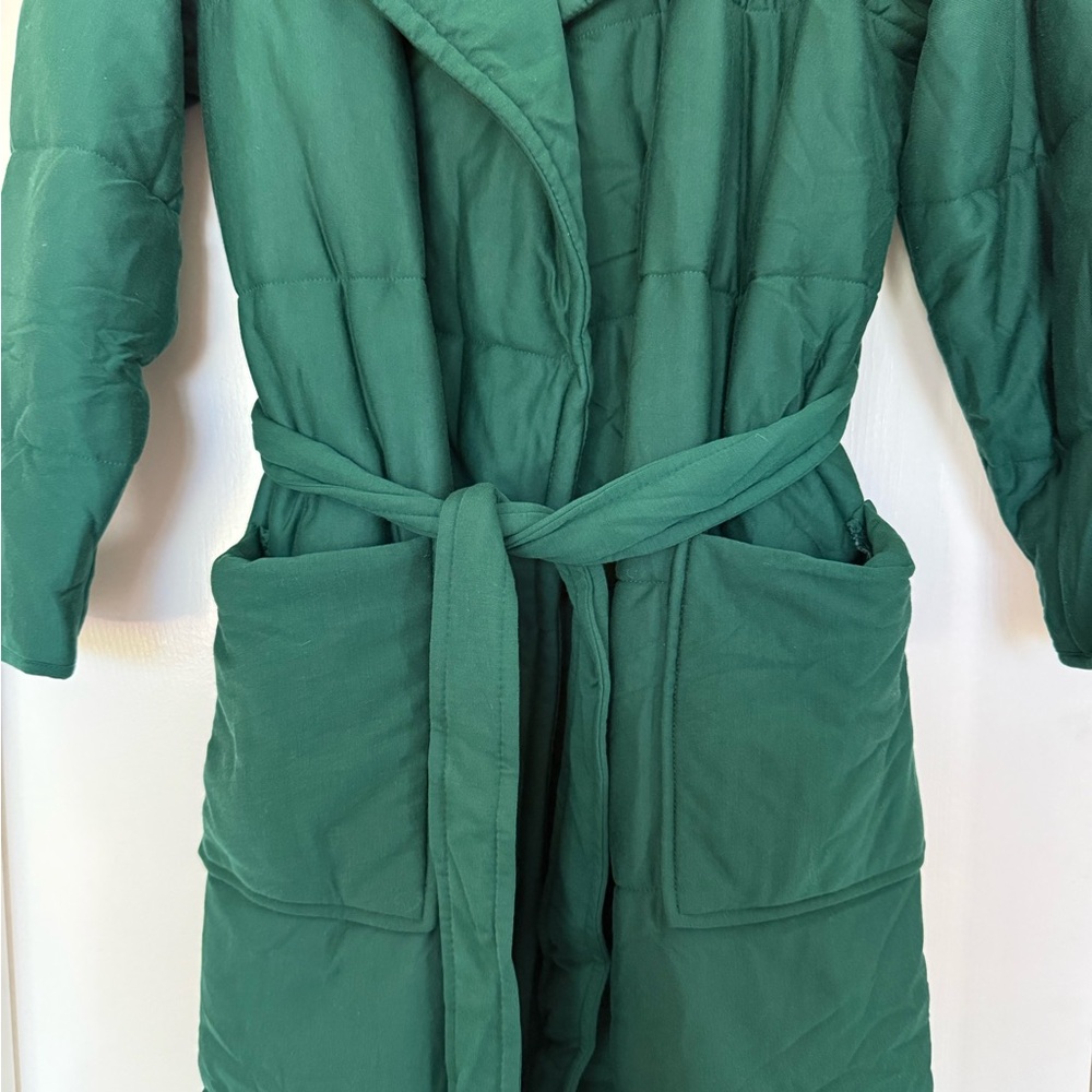 Green Quilted Robe - Picture 3 of 5